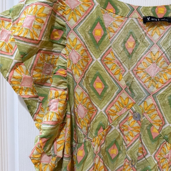 Very J Pastel Geometric Print Dress - Picture 5 of 8